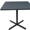 Homeroots Gray Steel Dining Table 32 x 32 x 29 in. 372206 - alternate 6